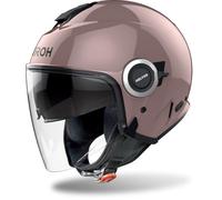 AIROH Helyos - Casco Jet de Color metálico Rosa, Talla XS