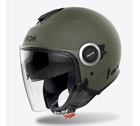 AIROH Helyos - Casco Jet de Color Militar, Verde Mate, Talla L