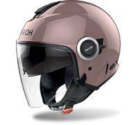 AIROH Helyos - Casco Jet de Color metálico Rosa, Talla M