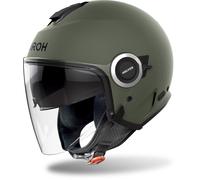 Airoh Helyos Color 06 Casco Jet, verde, tamaño XL para Hombres