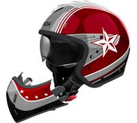 Airoh J 110 Command, casco modular XXL male Rojo Oscuro/Gris/Blanco