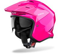 Airoh Kombakt Casco a reacción, rosa, tamaño S para Hombres