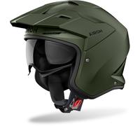 Airoh Kombakt Casco a reacción, verde, tamaño XL para Hombres