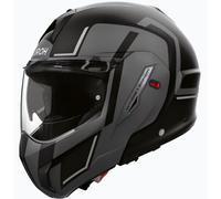 Airoh Mathisse II Genius, casco abatible XXL female Mate Negro/Gris