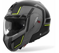 Airoh Mathisse II Genius Casco, negro mate/gris/amarillo, Talla XL (61/62)