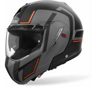 Airoh Mathisse II Genius Casco, negro mate/gris/naranja, Talla M (57/58)