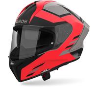 Airoh Matryx Thron Casco, Gris mate/naranja, Talla M (57/58)
