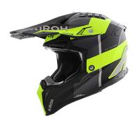 Airoh MX Casco Aviador 3 AMS² Monarca gris mate negro amarillo fluo