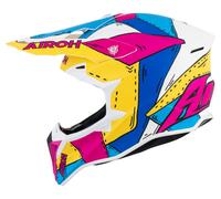 Airoh Pintura Wraaap Casco De Cross Mate/Blanco/Azul L unisex