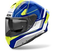 Airoh Spark 2 Chrono Casco, azul-amarillo, tamaño S para Hombres