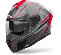 Airoh Spark 2 Shadow Casco, negro-gris-rojo, tamaño L para Hombres