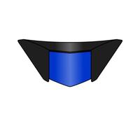 Airoh Spark Entrada DE Aire MENTONERA, Shogun Blue/Red, Azul Brillo