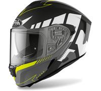 Airoh Spark Rise, casco integral XS male Mate Negro/Blanco/Gris/Amarillo Neón