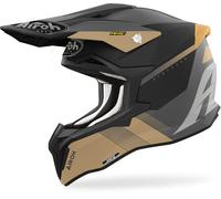 Airoh Strycker Blazer Casco de motocross, Oro, Talla S (55/56)