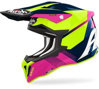 Airoh Strycker Blazer Casco de motocross, rosa-azul, tamaño L para Hombres