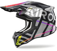 Airoh Strycker Brave Casco de motocross, negro/gris, Talla S (55/56)