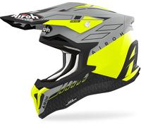 Airoh Strycker Skin Casco de motocross, amarillo mate, Talla XXL (63)
