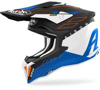 Airoh Strycker Skin Casco de motocross, Mate azul, Talla XL (61/62)