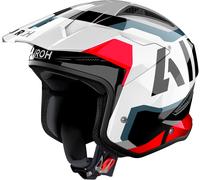 Airoh TRR II Jupiter, casco abierto S female Blanco/Negro/Gris/Rojo