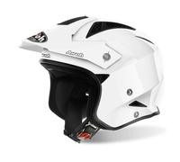 Airoh Trr S Trs14 Casco Jet Trial Fibra Hpc Blanco Brillante Varias Tallas