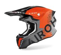 Airoh Twist 2.0 Bit Casco de motocross, gris/naranja, Talla XS (53/54)