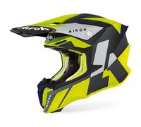 Airoh Twist 2.0 Lift Casco de motocross, negro/amarillo, Talla XXL (63)