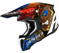 Airoh Twist 2.0 Tiki, casco cruzado XS male Negro/Rojo/Azul/Marrón
