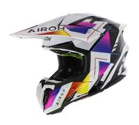 Airoh Twist 3.0 MX Casco Arco Iris brillo negro blanco naranja