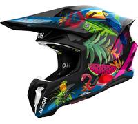 Airoh Twist 3 Amazonia Casco de motocross, negro-multicolor, tamaño S