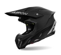 Airoh Twist 3 Solid Casco de motocross, negro, tamaño S para Hombres
