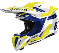 Casco MX Airoh Twist 3 Dynasty (2026) Azul/Amarillo BrilloS Azul,Amarillo Brillo