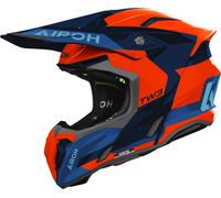 Casco MX Airoh Twist 3 Fancy (2026) Naranja/Azul BrillanteS Naranja,Azul Brillante