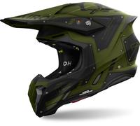Airoh Twist 3 Military Casco de motocross, verde, tamaño XS para Hombres