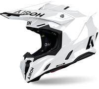 Airoh Twist 3 Solid Casco de motocross, Blanco, Talla S (55/56)