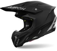 Airoh Twist 3 Solid Casco de motocross, negro, tamaño M para Hombres