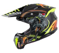 Airoh Twist 3 Tóxico Casco De Cross Negro/Amarillo/Naranja/Rojo S unisex