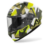 Airoh Valor Army Casco, gris/amarillo, Talla XS (53/54)