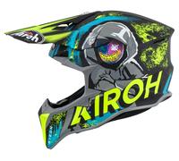 Airoh Wraaap Alien Le Casco De Cross Mate/Amarillo/Gris/Negro L unisex