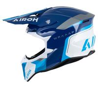 Airoh Wraaap Conquer, casco de motocross L female Azul Oscuro/Blanco/Azul