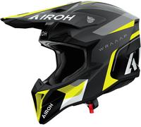 Airoh Wraaap Conquer Casco de motocross, negro-gris-amarillo, tamaño XL para Hombres