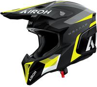Airoh Wraaap Conquer, casco de motocross S female Mate Negro/Amarillo Neón/Gris