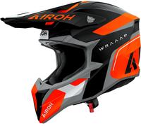 Airoh Wraaap Conquer, casco de motocross XL female Mate Negro/Naranja Neón/Gris