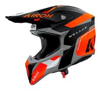 Airoh Wraaap Conquer, casco de motocross M female Mate Negro/Naranja Neón/Gris