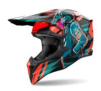 Casco de Cross Airoh Wraap Cyber MulticolorXS Multicolor