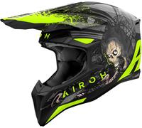 Airoh Wraaap Darkness, casco cruzado L male Mate Negro/Gris/Amarillo Neón