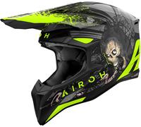 Airoh Wraaap Darkness, casco cruzado XS male Mate Negro/Gris/Amarillo Neón
