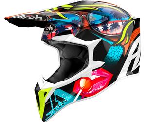 Airoh Wraaap Lollipop, casco cruzado XL male Negro/Rojo/Azul/Amarillo Neón