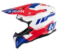 Airoh Casco de motocross WRAAAP Vision Rojo y Azul brillante Talla L