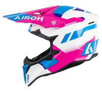 Airoh Wraaap Vision Casco De Cross Blanco/Rosa XS unisex