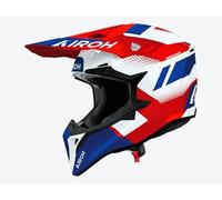 AIROH WRAAAP Vision Rojo y Azul Brillante L